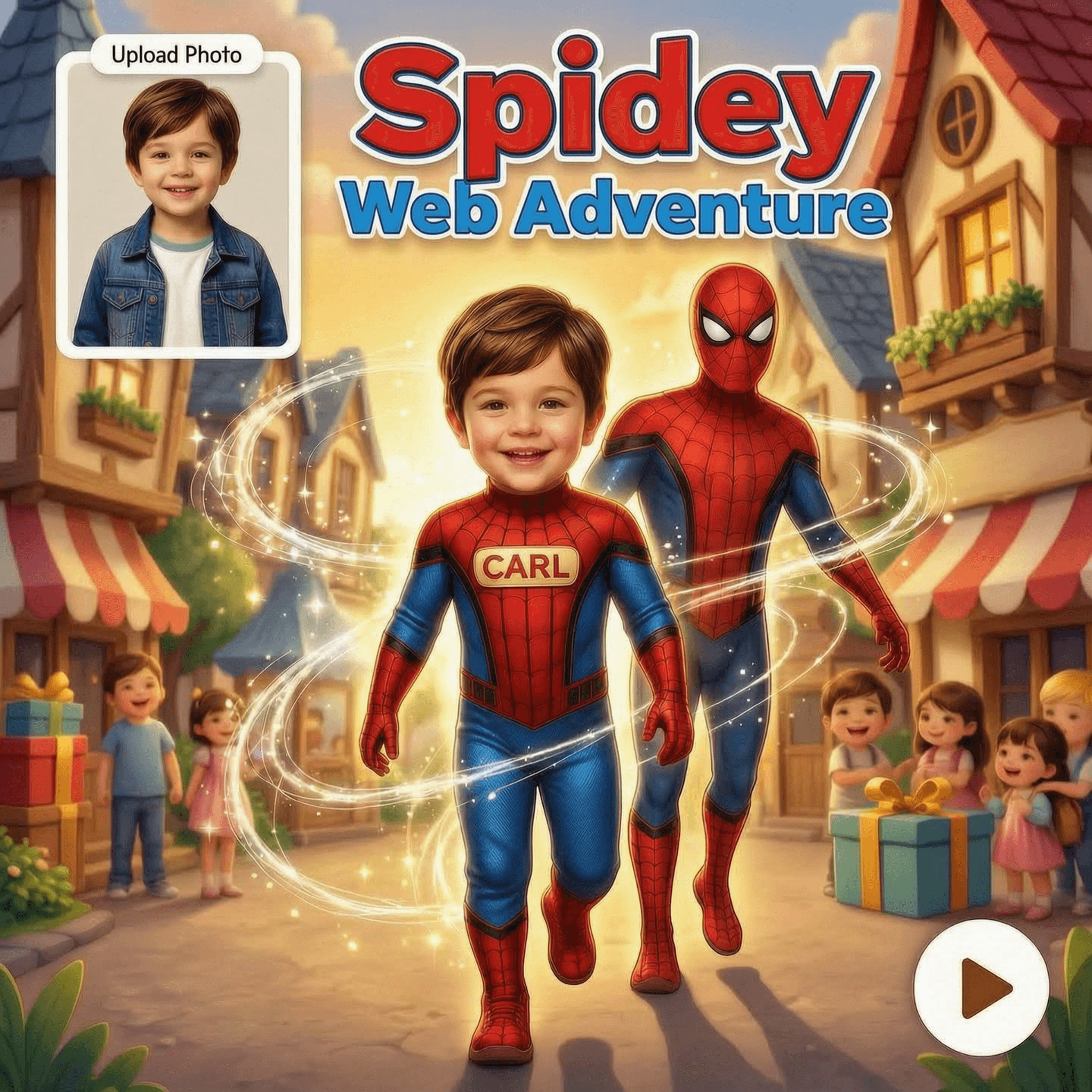 Spidey Web Adventure Video personalized video theme preview