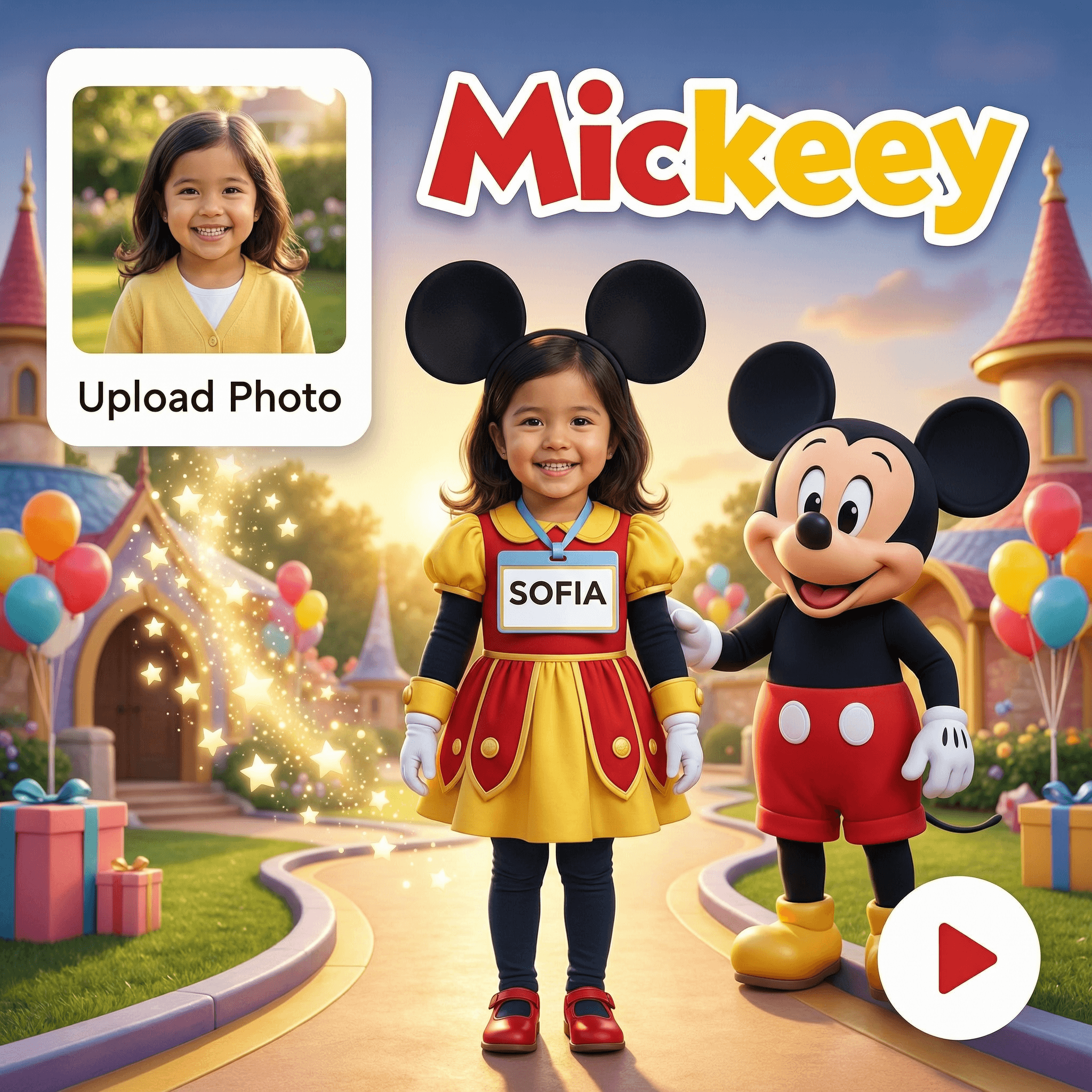 Mickey Mouse Magical Adventure personalized video theme preview